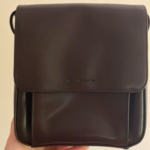 Liz Claiborne faux leather crossbody bag with adjustable strap